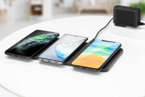 ZealSound Qi-Certified Ultra-Slim Triple Wireless Charger Station