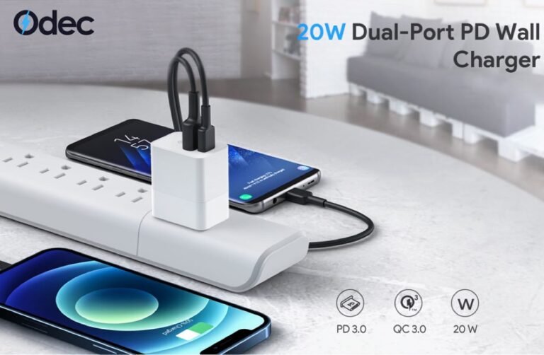 Odec 20W 2 Port PD Charger