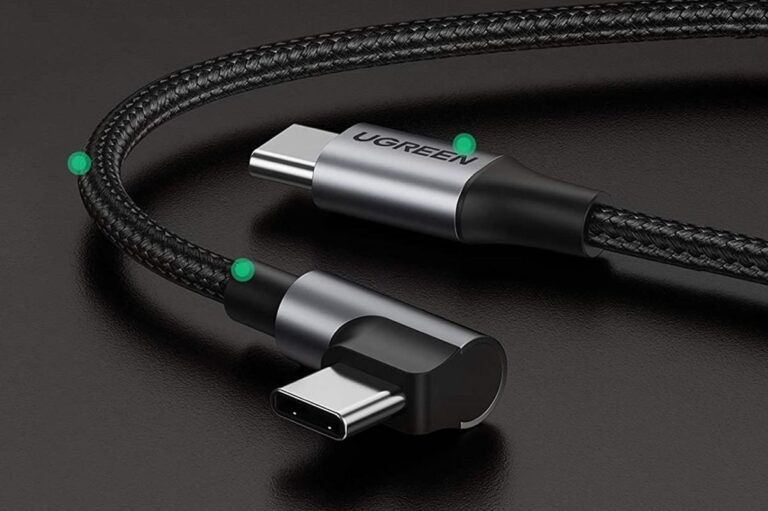 UGREEN USB C to USB C Cable Right Angle Cable