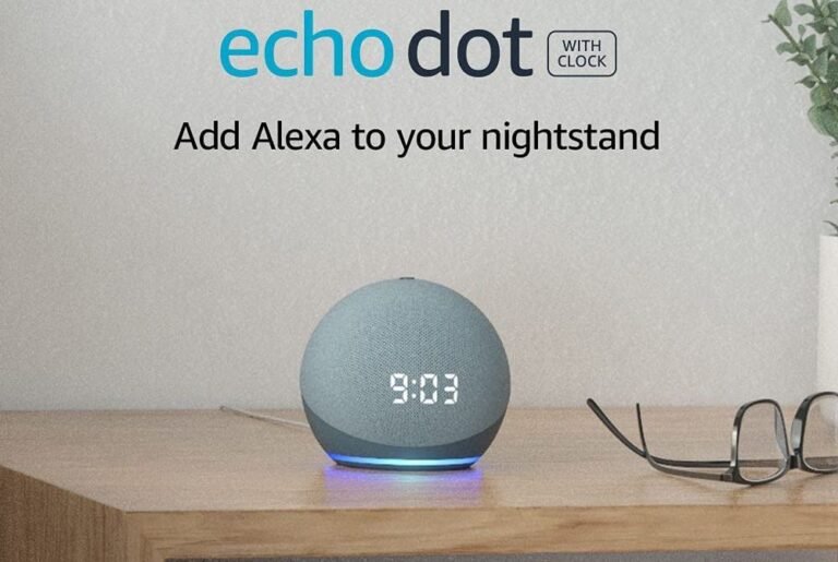 Echo Dot With Clock