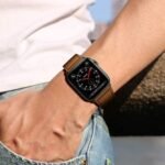 KYISGOS Genuine Leather Apple Watch Band