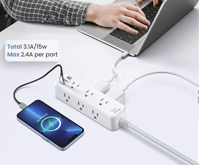 Mifaso 5ft 9-Outlet Power Strip Surge Protector with 3x USB Ports