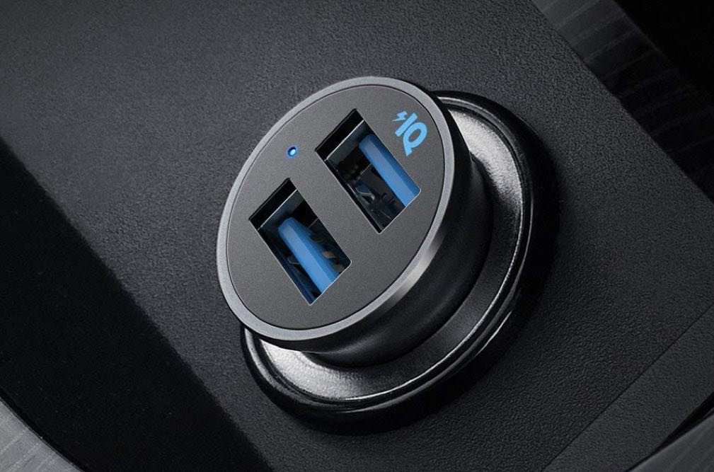 Anker Mini Aluminum Alloy Dual USB Car Charger