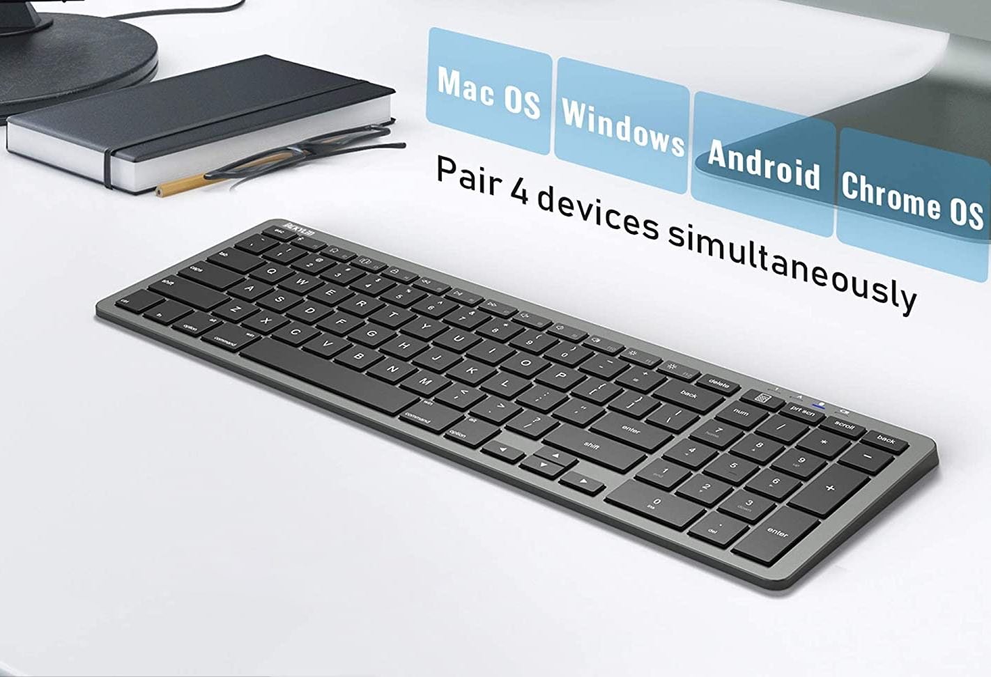 JACKYLED Wireless Bluetooth Keyboard