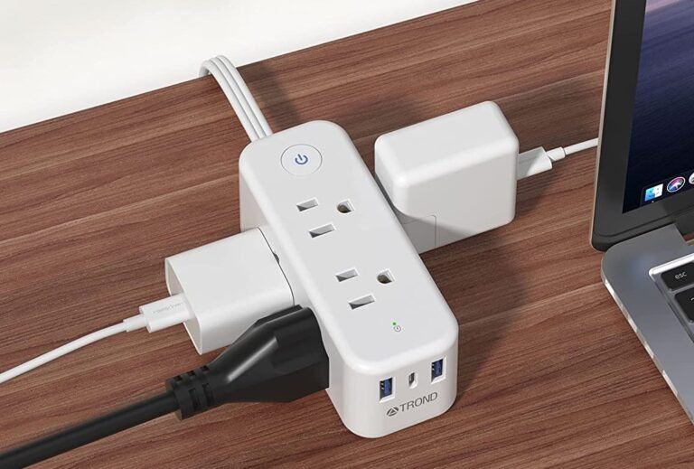 TROND Power Strip with 6 AC Outlets and 3 USB Ports