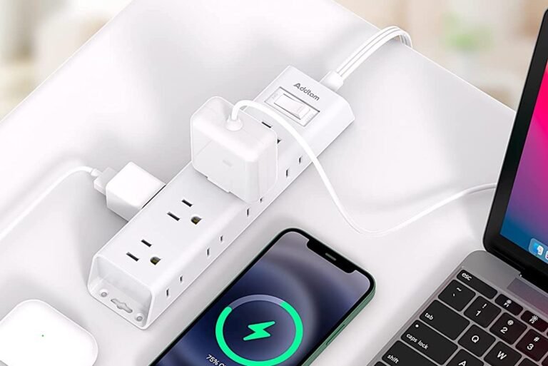 Addtam Flat Plug Power Strip