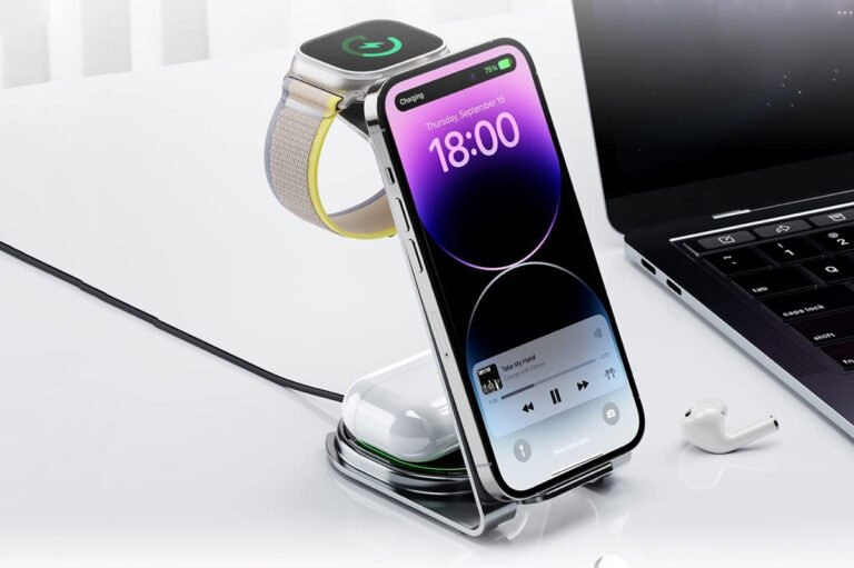 LEMOWORLD 3 in 1 Wireless Charging Station