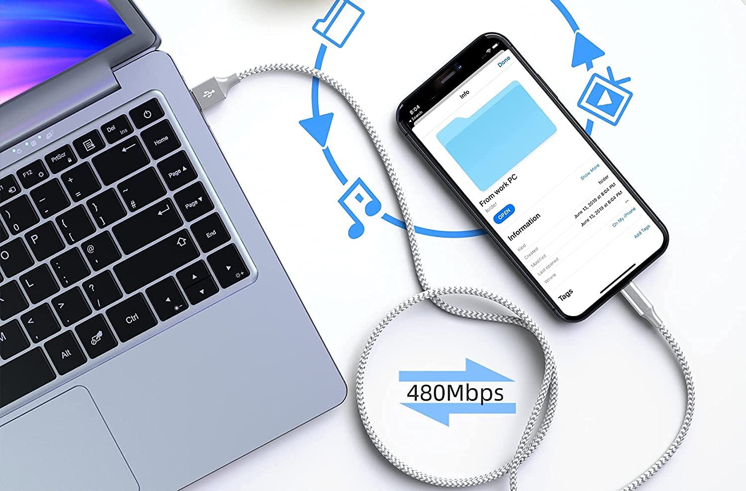 Bkayp 10ft iPhone Lightning Cable