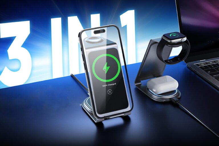 LEMOWORLD 3 in 1 Wireless Charging Station