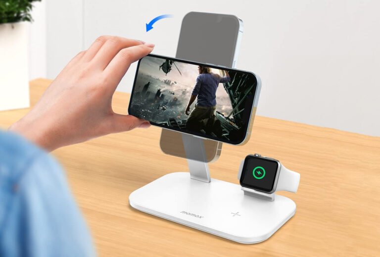 MOMAX 3 in 1 Wireless Charger Stand