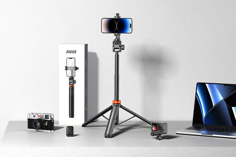 EUCOS Selfie Stick & Tripod Stand with Remote