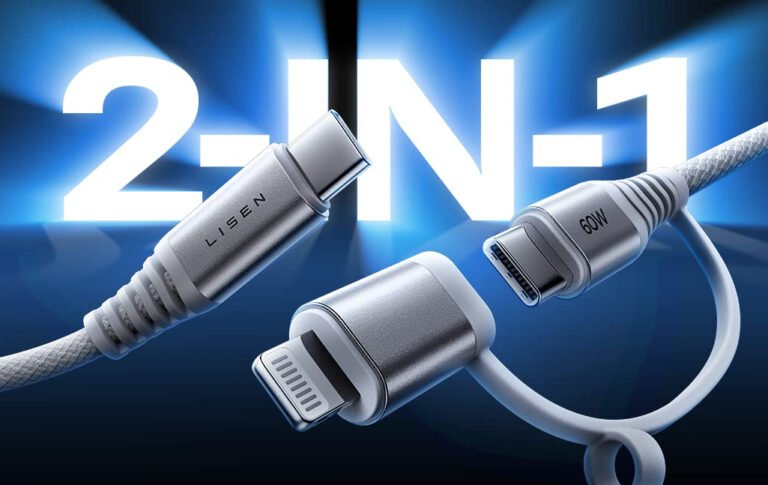 LISEN 2 Pack USB C Cable to USB C to Lightning Cable