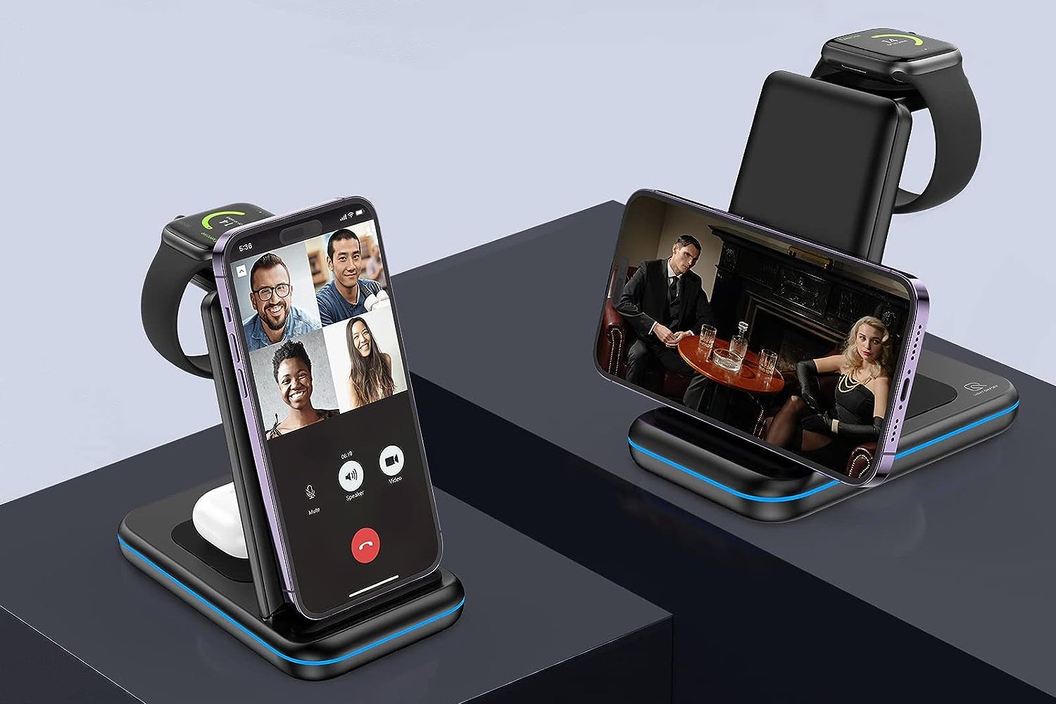 Lopuion 3 in 1 Wireless Charging Station