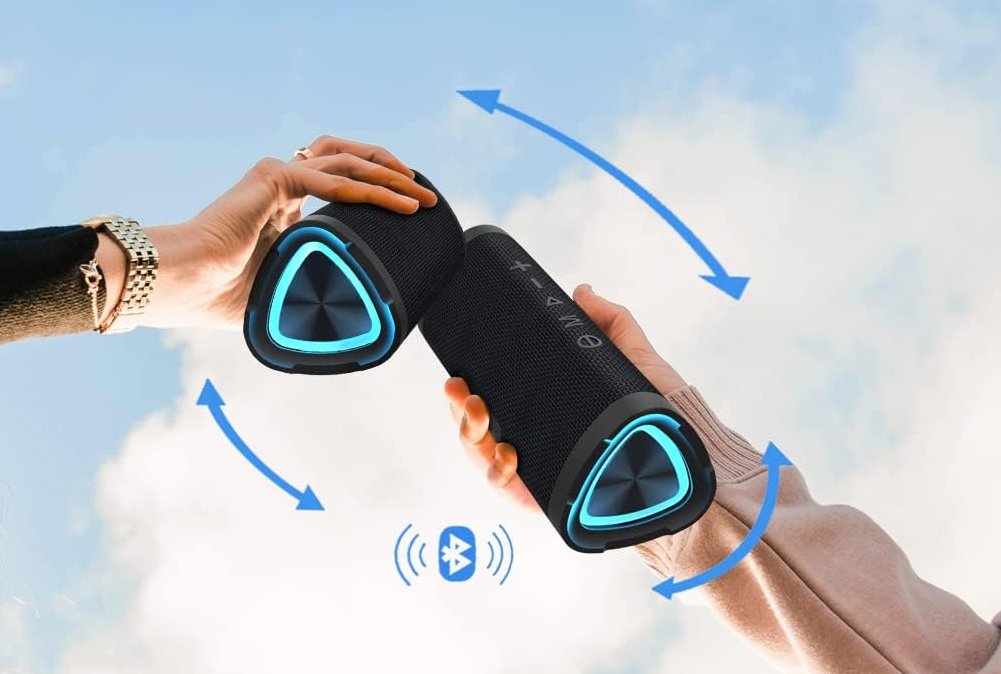 Vanzon V40 Portable Wireless Speaker with 24W Loud Stereo Sound