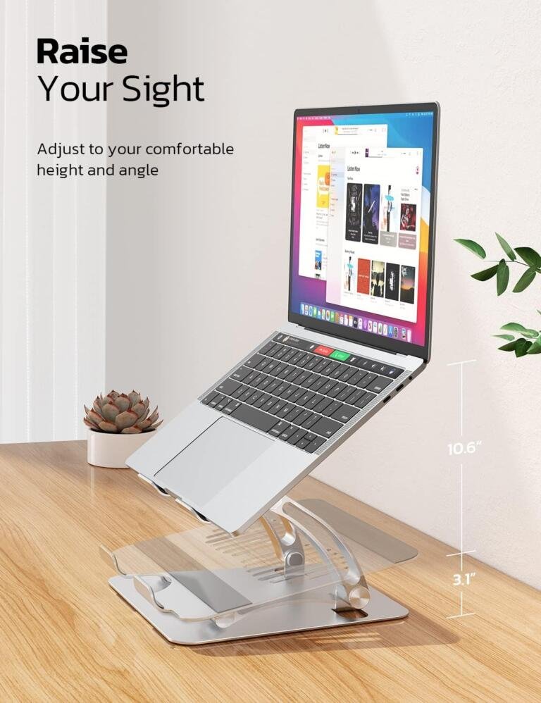 Amazon's $20 Adjustable Laptop Stand is A Must Have To Get Away From Neck Pain 1