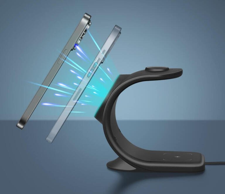 Get this 3 in 1 Magnetic Wireless Charger with 20W USB C Adapter for Apple Devices at the discounted price of $27 (a savings of 33%) 1