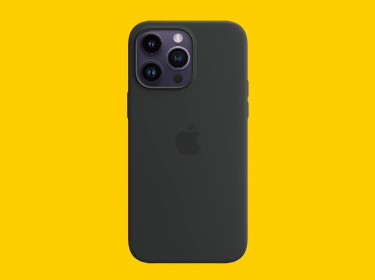 Apple iPhone 14 Pro Max Silicone Case with MagSafe - Midnight Currently On Sale For $35 1