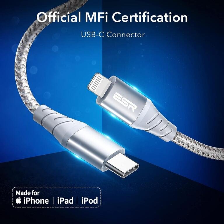 ESR USB-C to Lightning Cable For iPhone 15 Already On Sale For $7 1