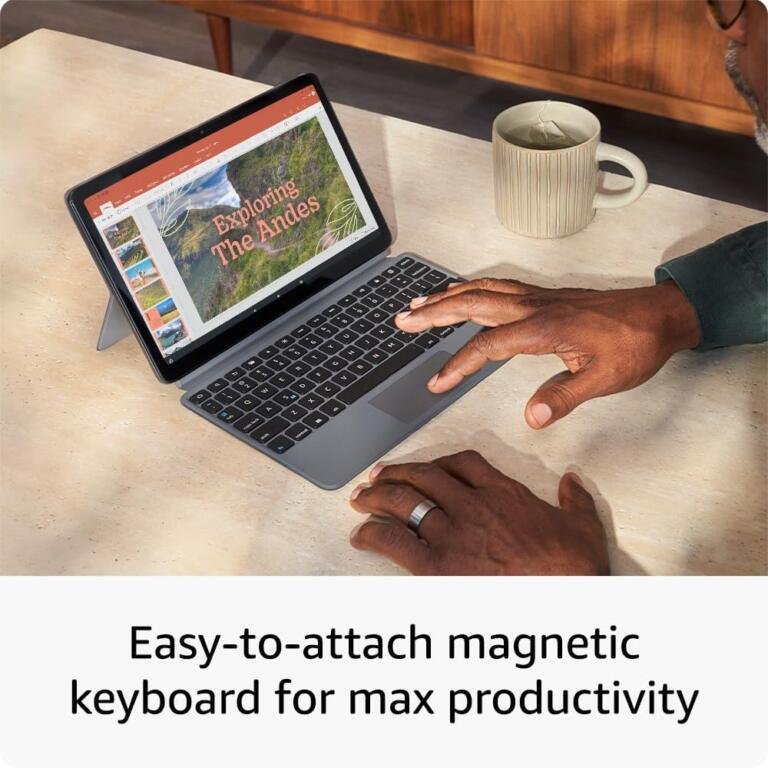 Amazon Fire Max 11 tablet with Keyboard Case, 4GB RAM, 64GB storage just $265 only, usually $370 1