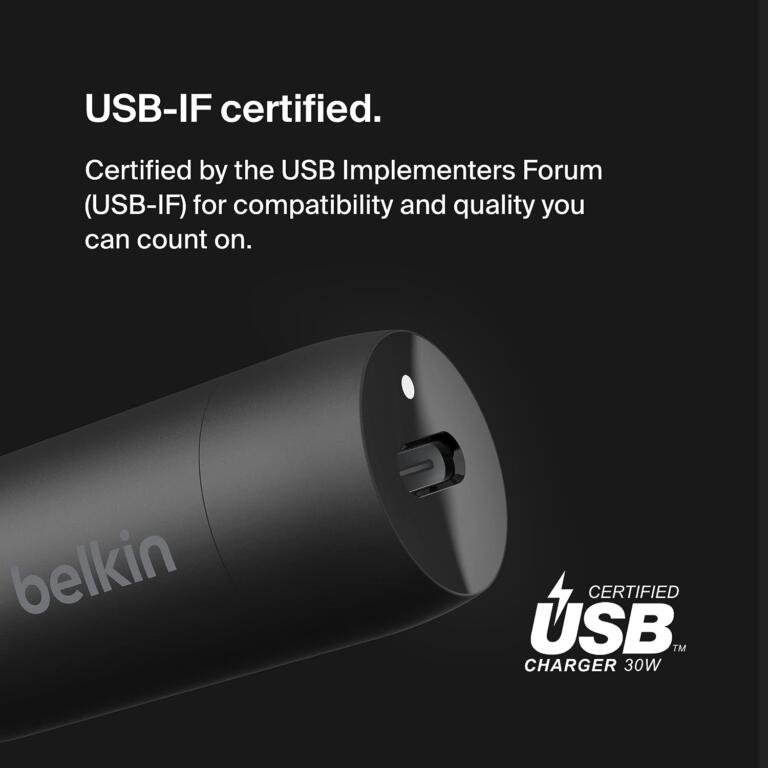 Belkin Boost Charge 30W Fast Car Charger for iPhone & Android devices currently $15 1