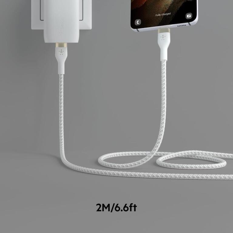 Belkin BoostCharge Pro Flex Braided USB-C to USB-C Charger Cable Never Breaks! Currently On Sale! 1