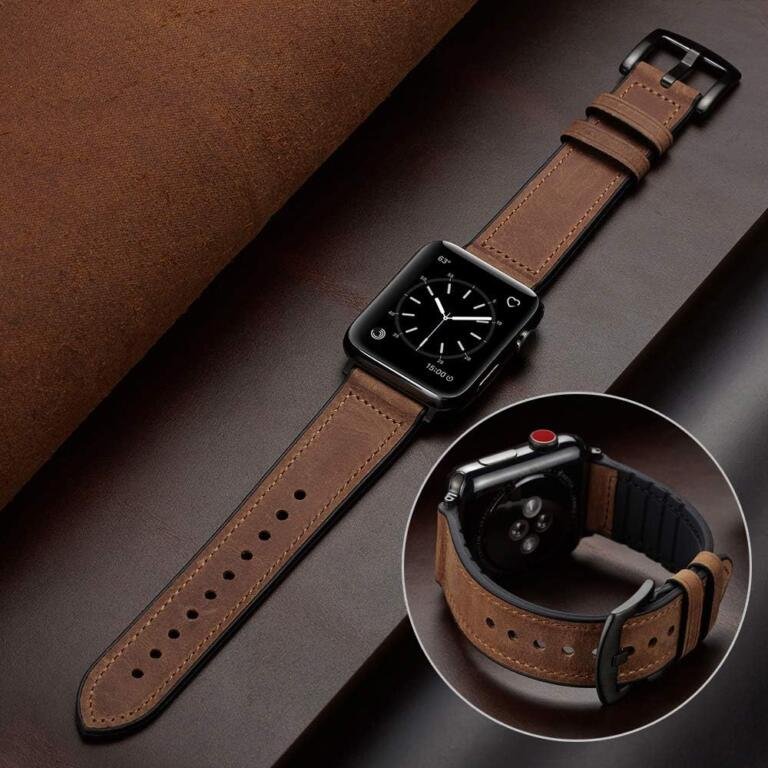 Get a stylish leather Apple Watch band for Series 9 and Ultra 2 for only $13 1