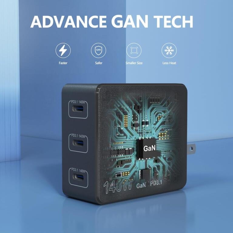Grab this emerging 3 port 140W USB C Apple device charger at just $20 (was $70) 1