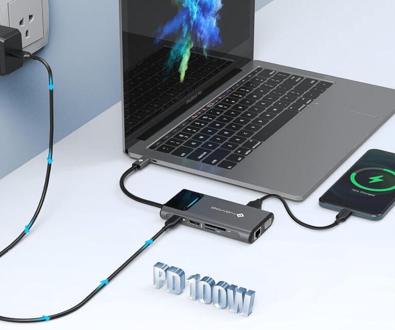 Novoo USB-C Hub with Type-C 100W PD for Mac/iPad now $19.99 only 1 Novoo USB-C Hub with Type-C 100W PD for Mac/iPad now $19.99 only 1