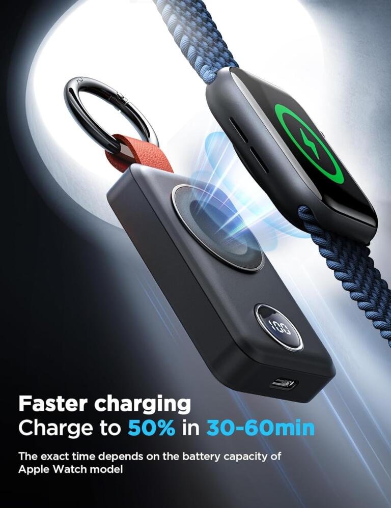 Stay Juiced Anywhere: The $16 Keyring Charger for Apple Watch is a Must-Have 1