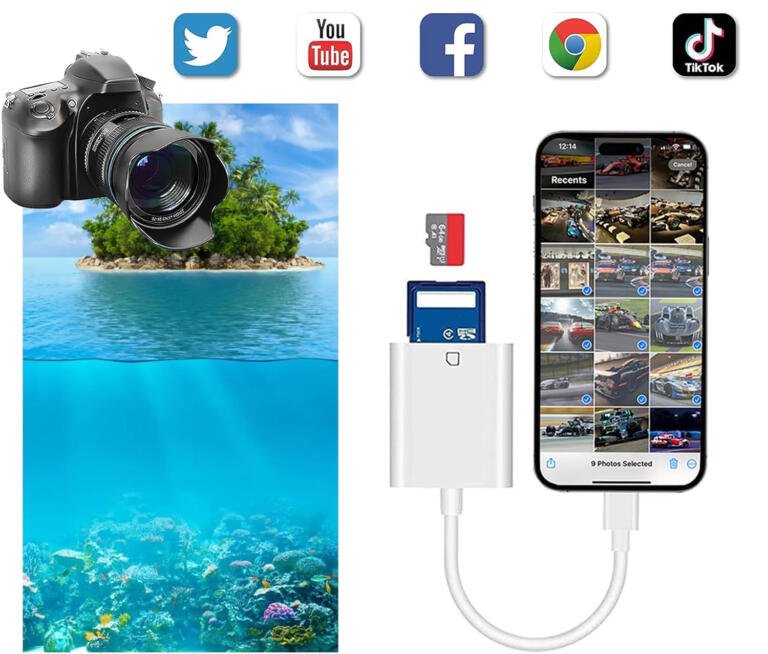 Flash Sale Alert! $9 for Apple MFi Certified Lightning to SD Card Camera Reader 1