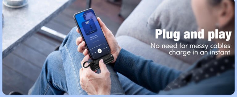 Your Essential 8000mAh Power Bank with Type-C Cable, iPhone Holder, and Unbeatable Affordability at Just $13! 1