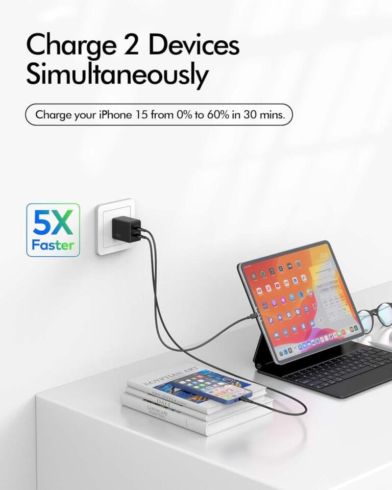 The Ultimate Apple Charging Solution: 65W GaN III USB-C Wall Charger - Limited Time Offer at $13.49 1