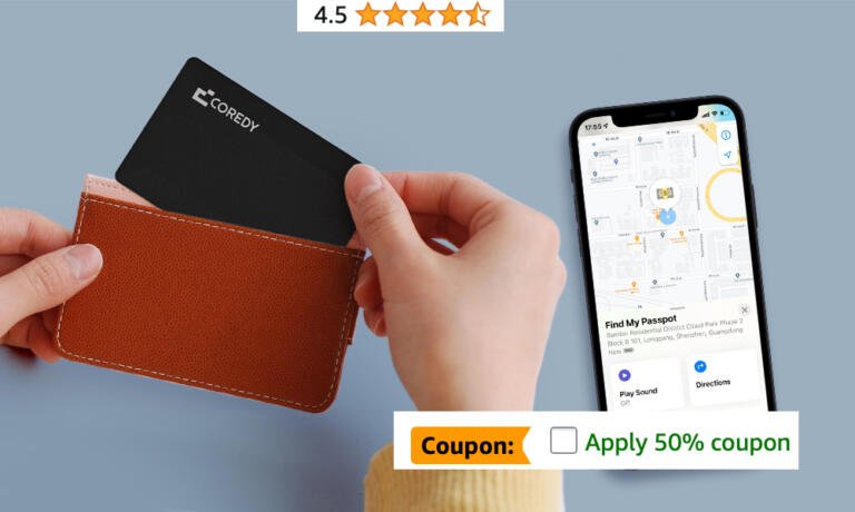 Travel Safely with Coredy's Apple Find My Passport Wallet at $22 On Amazon 1