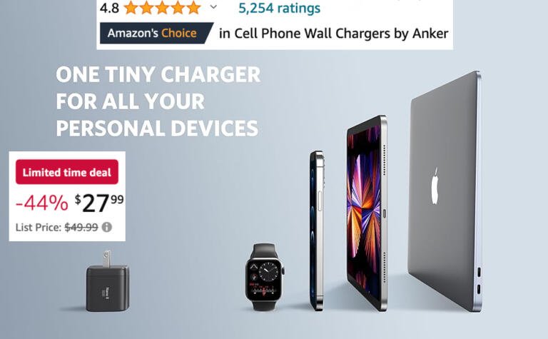Anker's Nano 65W USB C Charger Compatibles With MacBook, iPad & iPhone, $28 Only 6 Anker's Nano 65W USB C Charger Compatibles With MacBook, iPad & iPhone, $28 Only 6