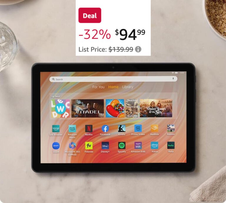 Upgrade Without Breaking the Bank: Amazon Fire HD 10 Currently On Sale For $95 (Was $140) 1