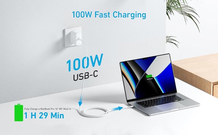 Fast Charge: Anker 100W USB-C Charger for MacBook Pro/iPhone/iPad - Just $25.49! 15 Fast Charge: Anker 100W USB-C Charger for MacBook Pro/iPhone/iPad - Just $25.49! 15