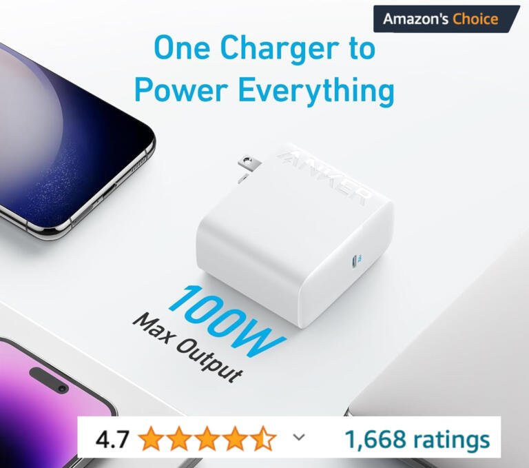 Anker'S 100W USB C Charger For MacBook Pro/iPhone/iPad Currently $25.49 Only 1