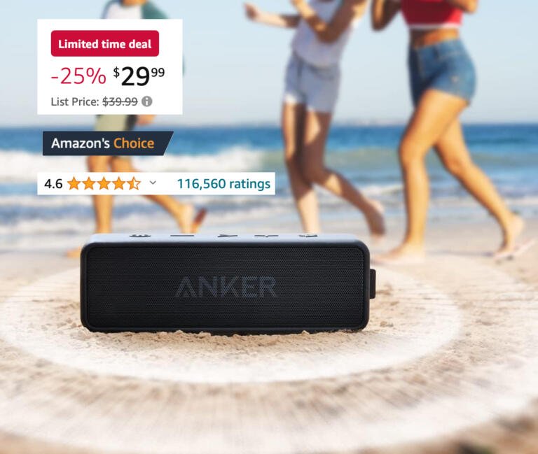 Anker Soundcore 2 Bluetooth Speaker That Has Over 100K+ Reviews On Sale For $30! 1 Anker Soundcore 2 Bluetooth Speaker That Has Over 100K+ Reviews On Sale For $30! 1