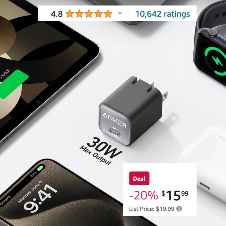 Anker 30W USB C Charger for iPhone/iPad Dragged To New Low At Amazon Right Now 17 Anker 30W USB C Charger for iPhone/iPad Dragged To New Low At Amazon Right Now 17