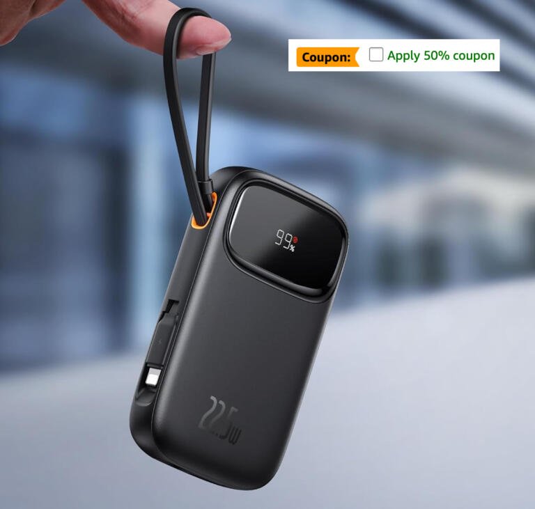 Baseus 10K mAh Power Bank: Retractable Cables, LED Display - $20 (50% Off) 17 Baseus 10K mAh Power Bank: Retractable Cables, LED Display - $20 (50% Off) 17