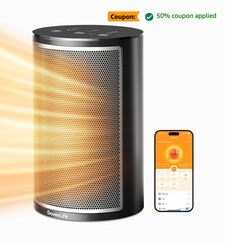 GoveeLife 1500W Smart Space Heater With WiFi, App/Voice Controlled Currently $25 1