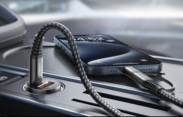 LISEN 54W USB C Car Charger Adapter For iPhone/iPad Currently $10 Only 1