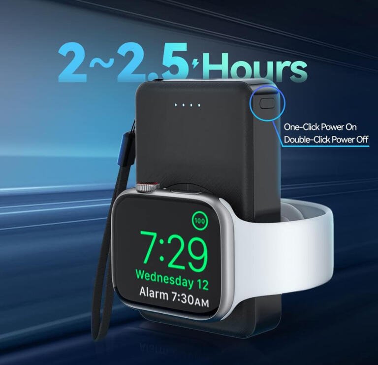 Score This 2 in 1 Apple Watch + iPhone Power Bank For All New Low At $17 Only 1