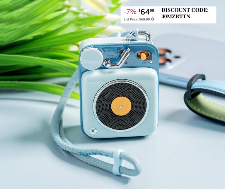 Vintage Vibes: Muzen Classic Retro Mini Bluetooth Speaker on Sale 1
