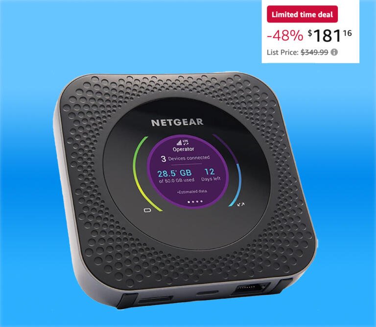 NETGEAR Nighthawk M1 4G LTE WiFi Mobile Hotspot is 48% OFF For A Limited Time! 1