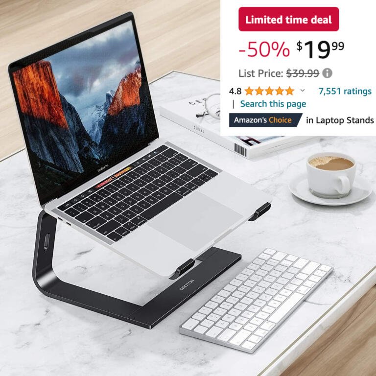 Fix Your Posture With Highly Rated Laptop Stand That's On Sale For $20 (50% OFF) 12 Fix Your Posture With Highly Rated Laptop Stand That's On Sale For $20 (50% OFF) 12