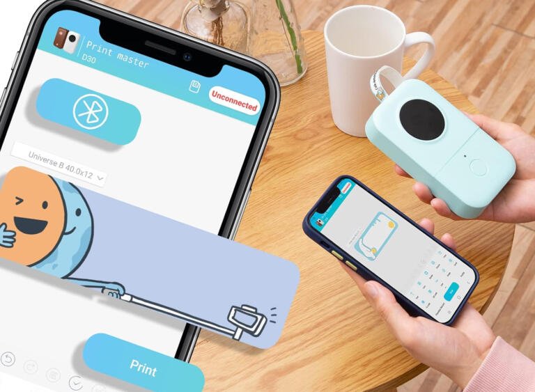 Print Anything With This Mobile Compatible Portable Printer For $12 1 Phomemo D30 Label Maker Machine