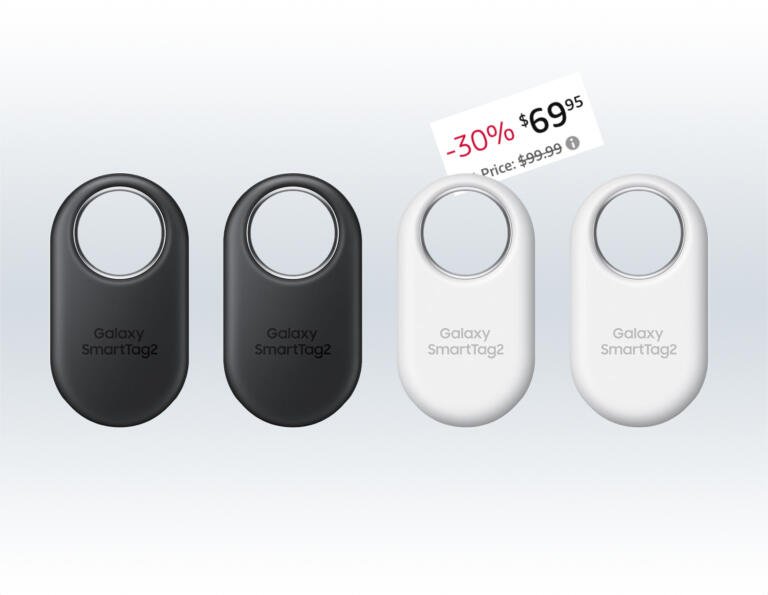 Just $70 For Samsung Galaxy Bluetooth SmartTag2 (4-Pack) 1