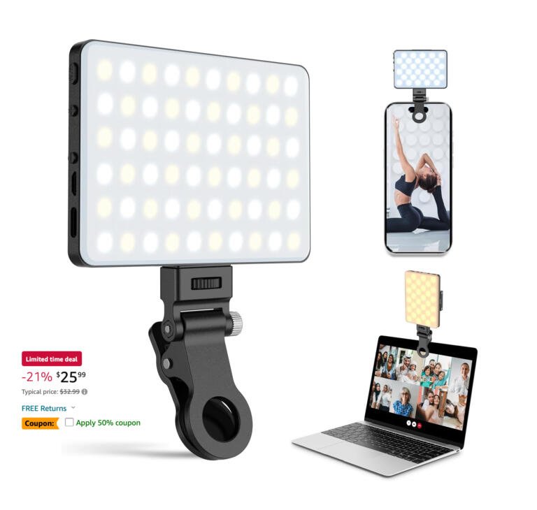 Get Your Selfie Game On with a $13 LED Phone Light! 1