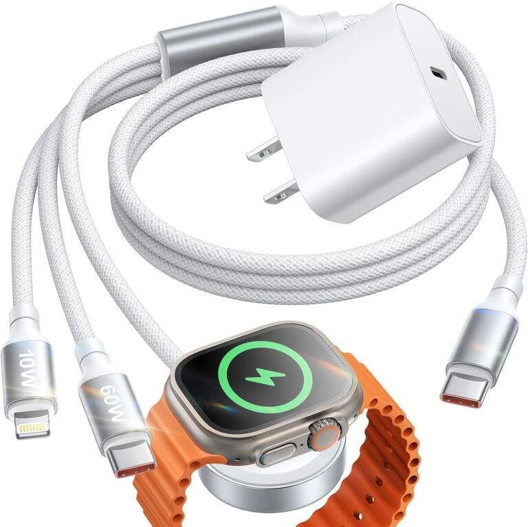 This $20 Single Cable Lets You Charge Any iPhone & Apple Watch At Once! 1